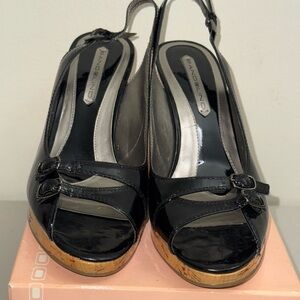 Bandolino Black Women's Slingback Heels